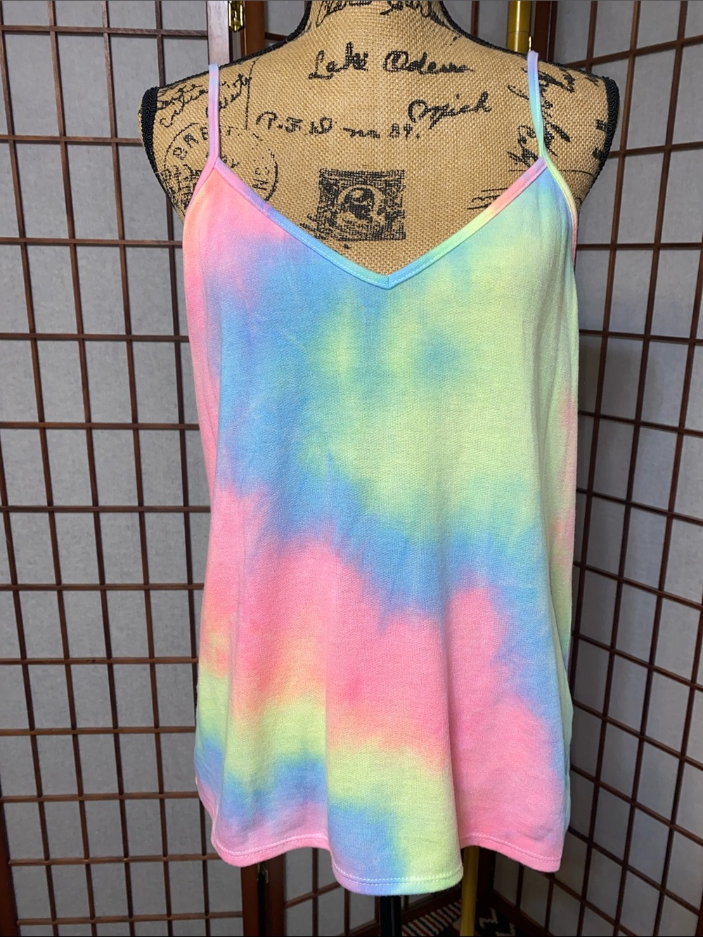 Bibi Tie-Dye Spaghetti Strap Tank